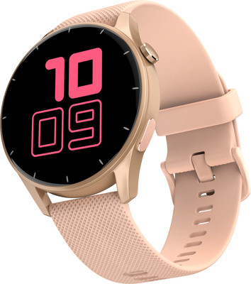 Noise Crew 1.38 Round Display with Bluetooth Calling, Metallic finish, IP68 Rating Smartwatch(Pink Strap, Regular)