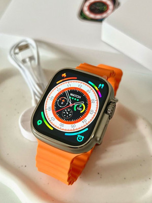 BDS T800 Ultra Smart Watch Series 8 ORANGE Smartwatch(ORANGE Strap, FREESIZE)
