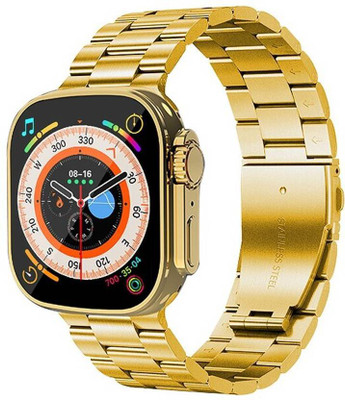 MICROBOTS Android Smart Watch Men 4G Network BT Call GPS X8 Ultra S9 GAME Smartwatch(Gold, Multicolor Strap, Free Size)