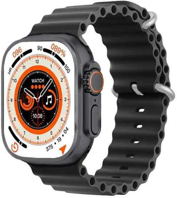 ROCK TOUCH T800ULTRA SMART WATCH WITH BLUETOOTH CALLING ALL ANDROID AND IOS FEATURES Smartwatch(BLACK Strap, FREE SIZE)