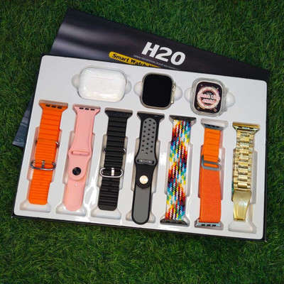 EVAAENTERPRISES H20 Multicolor Watch 10in1 Set Smartwatch(Multicolor Strap, free)
