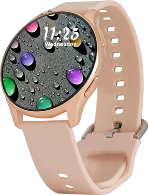 GameSir Silicone Active2 Smart Watch: Alloy Case and Super AMOLED Display Smartwatch(Pink Strap, Free Size)