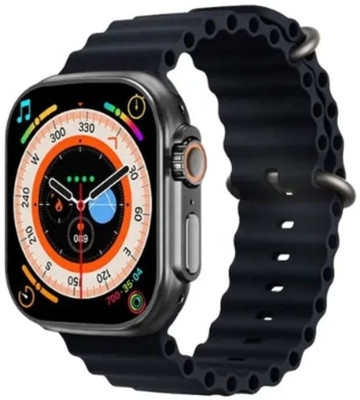 Hanuman Enterprise T800 Ultra-Black Smartwatch(Black Strap, Free Size)