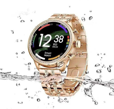 EVAAENTERPRISES Trendy Watch for Women Smartwatch(Golden Strap, 10)