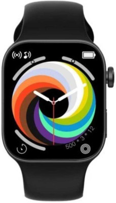 CYXUS I8 Pro Max Android & IOS With Bluetooth Features Smartwatch(Black Strap, Free)