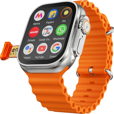 zdea T800 BT Smartwatch Touchscreen Watch with IP67 Waterproof Smartwatch(Orange Strap, FREE)