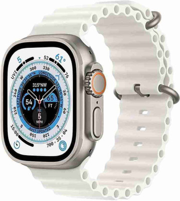 wipix New T800 Ultra Smart Watch with Bluetooth Calling, wireless charging pad games Smartwatch(SLIVER Strap, Free Size)
