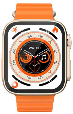 GLowcent T800 ultra BT calling smartwatch compatiable with all Smart phones G21 Smartwatch(Orange Strap, Free Size)