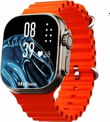 GLARIXA T800 Ultra Smartwatch Series 8 with Bluetooth , Fitness & HD Display Smartwatch(ORANGE Strap, FREE SIZE)
