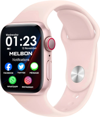 Melbon TimeNova Smartwatch with Bluetooth Calling, Fitness Tracker, SpO2, AI Voice Smartwatch(PinkX Strap, 2.01 Free size “Stay Connected, Stay Fit – TimeNova Has It All!”)