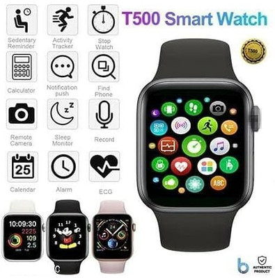 vidhyavirat T-500 S8 Series Black Color Smart Watch with Sleep Monitor.. Smartwatch(Black Strap, free)