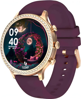 MICROBOTS Gen 9 Model Fitness Health Music Smartwatch Next Generation of women Smartwatch Smartwatch(MAROON, GOLD Strap, 42)