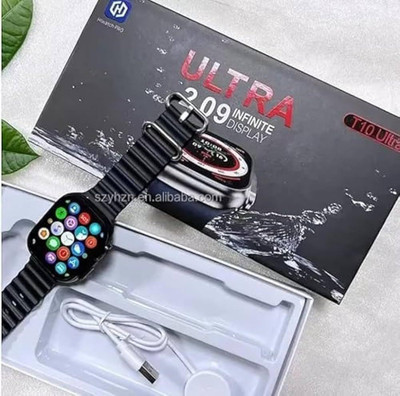 TECHMAZE T10 smart watch & S8 4G network Android System T10 Ultra T7 Smartwatch(Black Strap, Free Size)