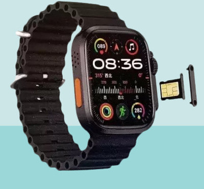 BEST BOOST T800 Ultra Pro Edition smart watch with WiFi GPS SIM card 5G ultra watch Smartwatch(Black Strap, Free Size)