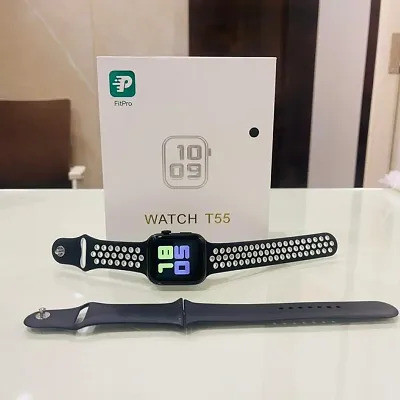 Arceus T55 Android Smart Watch Men 4G Network BT Call GPS X8 Ultra S8 Smart T900 Smartwatch(Black Strap, Free Size)