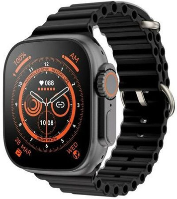 Neel Enterprises UltraT900 Series 8 Bluetooth Call 4G Network S8 Smartwatch(Black Strap, Free Size)