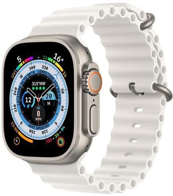 TechElectro T800 Ultra Smart Watch 1.9” (48 mm) Display Bluetooth Calling HD Smart Watch Smartwatch(White Strap, Free Size)