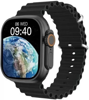 TOUCH 18 T800 Ultra ,Series 8, Heart rate, 320x380 Pixel, Bluetooth Calling Smartwatch(Black Strap, 49 MM)