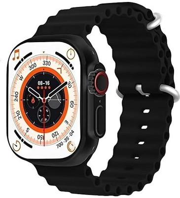 Svcreation T800 Series 8 Ultra Smart Watch HD 1.99 Inch Display Bluetooth Calling Smartwatch(Black Strap, 49)