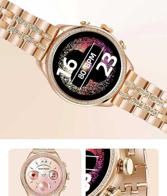 EVAAENTERPRISES PINK GEN 9 Smartwatch(Gold Strap, 10)