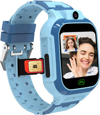 Sekyo Carepal Pro Plus 4G Kids Smartwatch Video Calling, GPS Location, Class Mode Smartwatch(Blue Strap, Safety Smartwatch For Kids , Family Alert, 2 Days Battery, Free size)