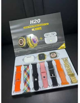 EVAAENTERPRISES 10in1 H20 Ultra Smartwatch in Multicolor Strap Smartwatch(Multicolor Strap, free size)