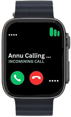 Neeraj Traders T800 Bluetooth Calling Touch Watch Health Modes Music Camera Operate black Smartwatch(Black Strap, Free Size)