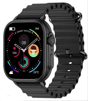 zdea T800 Ultra Smart Watch& fitness and casual wear watch (BLACK STRAP) Smartwatch(BLACK Strap, Free Size)
