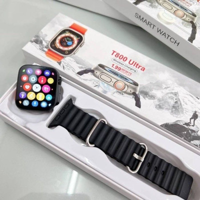 BOOMLY T800 Ultra Smart Watch Series 8 BLACK Smartwatch(BLACK Strap, FREESIZE)