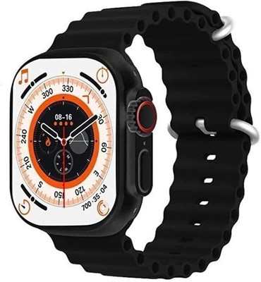 Pushkar Traders T800 Ultra Blutooth smart watch Smartwatch(Black Strap, FREE SIZE)