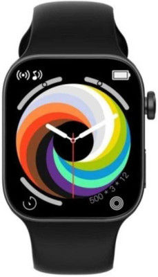 CYXUS I8 Pro Max Android & IOS With Bluetooth Features Smartwatch(Black Strap, Free)