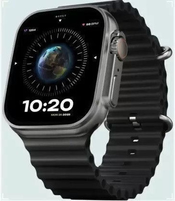 LOFTYTECH T800 Ultra Smart Watch & Wireless Charger Smartwatch(BLACK Strap, Free Size)