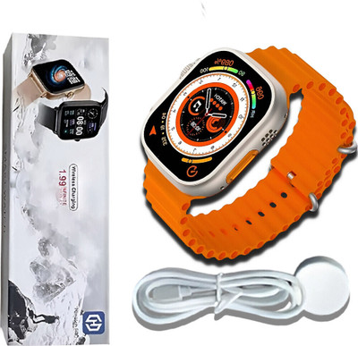 Vibrona Fitness Smartwatch with Daily Progress Tracking Screen Smartwatch(ORANGE Strap, Free Size)