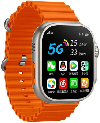 TechElectro ULTRA SMART WATCH SERIES 8 WITH UNIQUE FEATURES Smartwatch(ORANGE Strap, FREE SIZE)