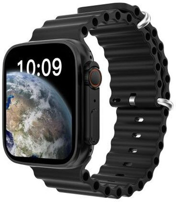 Woonk Bt Calling Smart watch T800 Smartwatch(Black Strap, Free Size)