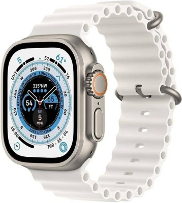 AJFuture S8 Ultra Unisex Watch Series8 Sports NFC Waterproof T83 Smartwatch(White Strap, Free Size)