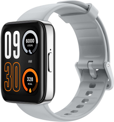 realme Watch 3 Pro 1.78″ AMOLED 368 x 448p Hi-res Smart AOD with BT Calling & GPS Smartwatch (Grey Strap, Free Size)