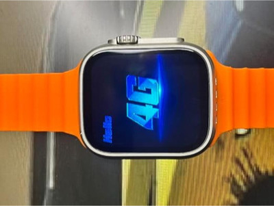 RKLS RAR563_Bluetooth Watch Smart T900 Ultra Sports Features & Health Tracker(orange) Smartwatch(Orange Strap, Free)
