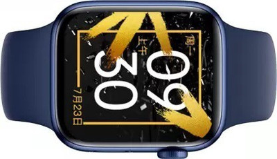 NKL Latest Crown Working Smartwatch Series 7 Bluetooth Calling Value Of Money Smartwatch(Blue Strap, FREE)
