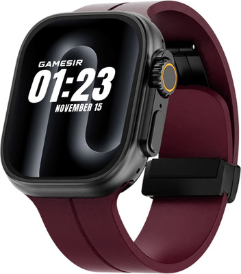 GameSir Newly T800 Ultra Smartwatch With BT Calling Fitness Tracking Multi-Sport Modes Smartwatch(marron Strap, Free size)