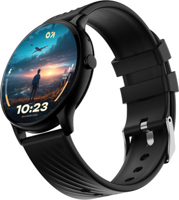 GOBOULT (previously Boult) Dire 1.38'' 2.5D Curved HD Display, 500Nits, 250+ Watch Faces Smartwatch(Black Strap, Free Size)