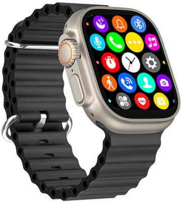 MNM R02 Amoled Large Screen with Watch Rotating Camera Smartwatch Smartwatch(BLACK Strap, Free Size)