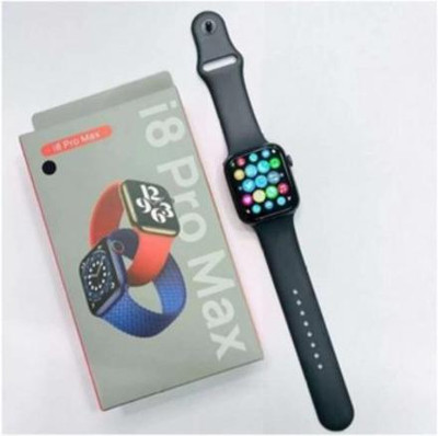 Raysx 4G I8 Pro Max Calling Features Watchphone Android & IOS Smartwatch(Black Strap, Free)
