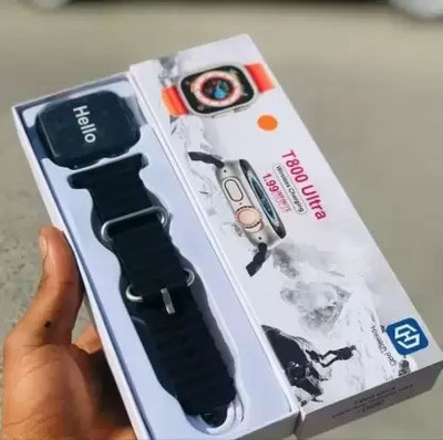 NIKHILX Smartwatch T800 Smartwatch(Black Strap, For All)