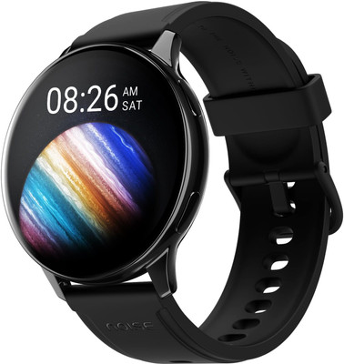 Noise Vortex Plus, 1.46'' AMOLED Display, BT Calling, Sleek Metal Finish Smartwatch(Jet Black Strap, Regular)