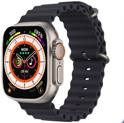 SHIVTAPI T800 Ultra Smartwatch(Black Strap, Free Size)