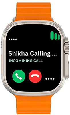 TecSox Ultra Watch Bluetooth Calling_NEW_01 Smartwatch(Orange Strap, Free Size)