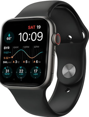 Techy Alpha T500 Ultra Bluetooth calling,sports 5G speed Smartwatch Smartwatch(Black Strap, 49)