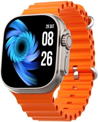 kaku T800 ultra smart watch Smartwatch(Orange Strap, Free)