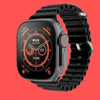 ROCK TOUCH Ultra Smartwatch(Black Strap, Free Size)